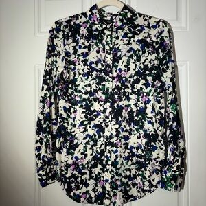 ❤️2/$15 or 3/$21❤️ Banana Republic Button Down Silky Blouse, Size Petite XS
